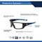 Ge Safety Glasses, Anti-Fog & Anti-Scratch, Clear Lens, Black/Blue Frame GE104CAF - alternate 2